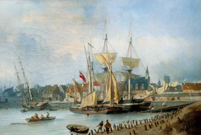 De Entrement van de haven van Dieppe door Julius Hintz