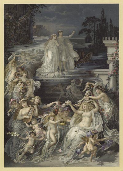 Illustratie voor Een Midzomernachtsdroom door Julius Hoeppner