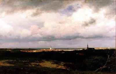Een Kustzicht nabij Den Haag door Julius Jacobus de Sande Bakhuizen