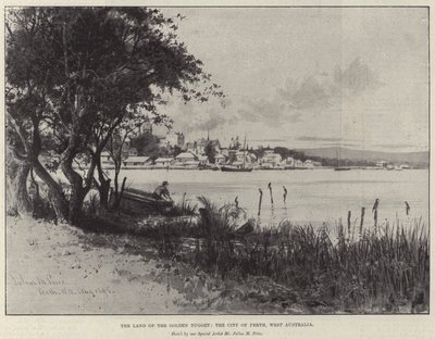 Het land van de gouden klomp, de stad Perth, West-Australië door Julius Mandes Price