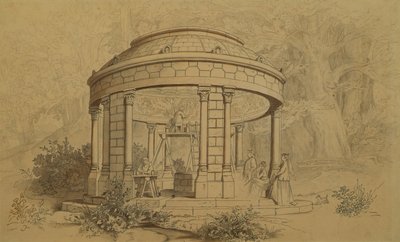 De tempel van Melusine door Julius Naue