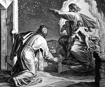 Abraham ontvangt Gods bevel om Harran te verlaten door Julius Schnorr von Carolsfeld