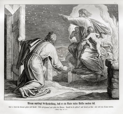 Abraham zal vader van vele naties zijn, Genesis door Julius Schnorr von Carolsfeld