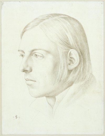 Portret van Scheffer von Leonardshoff door Julius Schnorr von Carolsfeld