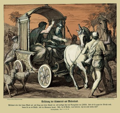 Bekering van de kamerheer, Handelingen van de Apostelen door Julius Schnorr von Carolsfeld