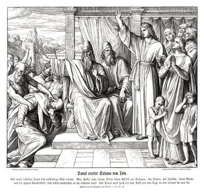 Daniel spaart het leven van Susanna, Susanna en Daniel door Julius Schnorr von Carolsfeld