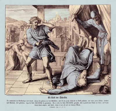 Dood van Eli door Julius Schnorr von Carolsfeld