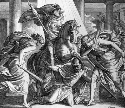 Verdrijving van Heliodorus door Julius Schnorr von Carolsfeld