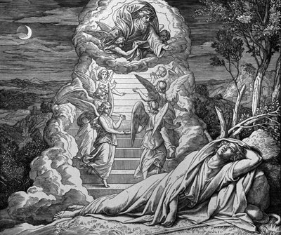 Jakobs ladder door Julius Schnorr von Carolsfeld