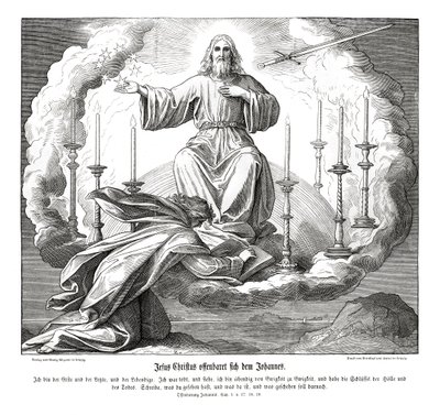 Jezus Christus openbaart zich aan Johannes, Openbaring door Julius Schnorr von Carolsfeld