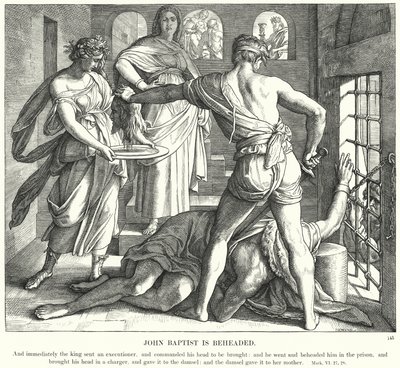 Johannes de Doper wordt onthoofd door Julius Schnorr von Carolsfeld