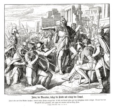 Judas de Maccabee verslaat zijn vijanden door Julius Schnorr von Carolsfeld