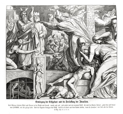 Pesach, Exodus door Julius Schnorr von Carolsfeld