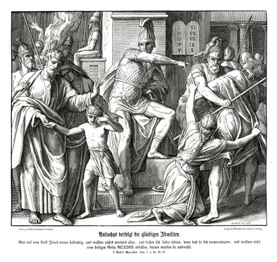 Vervolging van Israëlieten door Antiochus door Julius Schnorr von Carolsfeld