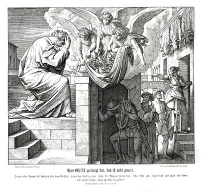 Petrus en de mannen van Cornelius, Handelingen van de Apostelen door Julius Schnorr von Carolsfeld