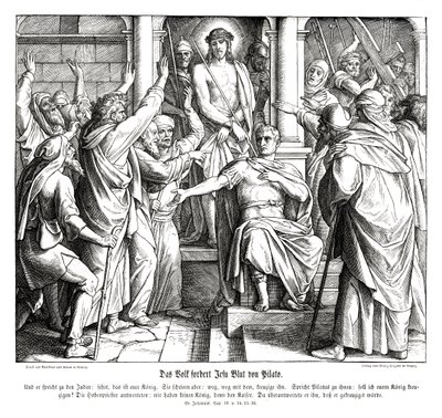 Pontius Pilatus door Julius Schnorr von Carolsfeld