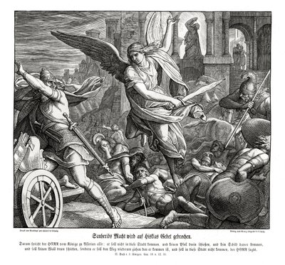 Gebed van Hizkia, 2 Koningen door Julius Schnorr von Carolsfeld