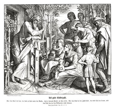 Kinderen opvoeden, Boek van Sirach door Julius Schnorr von Carolsfeld
