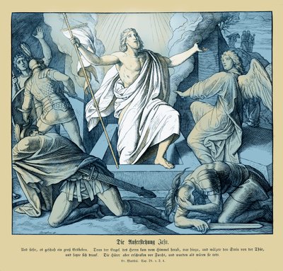 Opstanding van Jezus, Evangelie van Matteüs door Julius Schnorr von Carolsfeld