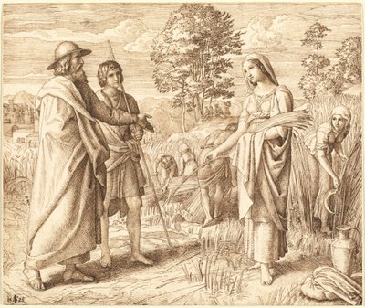Ruth en Boas door Julius Schnorr von Carolsfeld