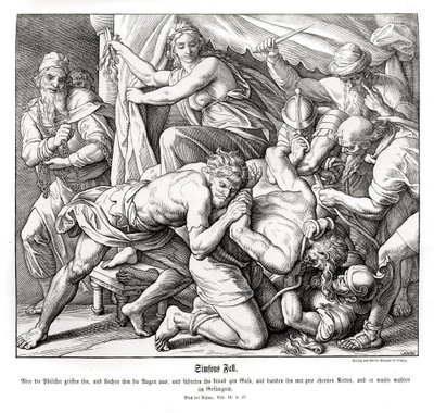 De val van Samson, Rechters door Julius Schnorr von Carolsfeld
