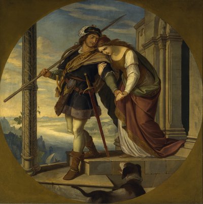 Siegfrieds afscheid van Kriemhild door Julius Schnorr von Carolsfeld