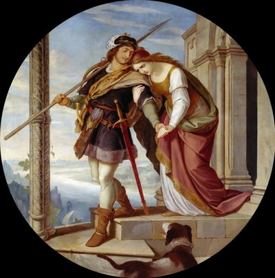 Siegfrieds Afscheid van Kriemhild door Julius Schnorr von Carolsfeld