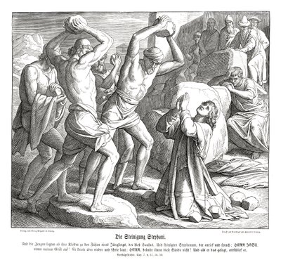 Steniging van Stefanus, Handelingen van de Apostelen door Julius Schnorr von Carolsfeld