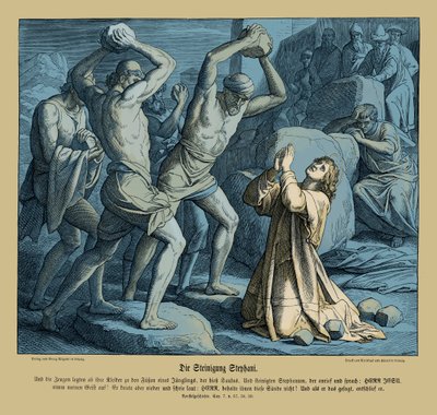 Steniging van Stefanus, Handelingen van de Apostelen door Julius Schnorr von Carolsfeld