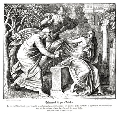 Susanna en de ouderlingen, Susanna en Daniël door Julius Schnorr von Carolsfeld