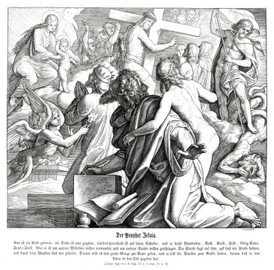 De profeet Jesaja door Julius Schnorr von Carolsfeld