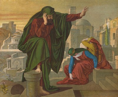 De klaagzang van Jeremia door Julius Schnorr von Carolsfeld