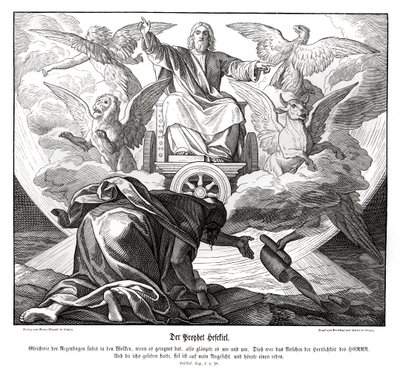 De profeet Ezechiël door Julius Schnorr von Carolsfeld
