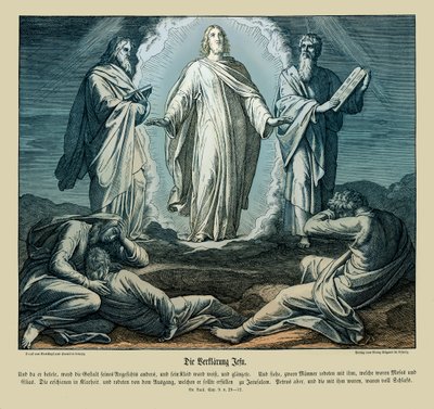 Transfiguratie van Jezus, Evangelie van Lucas door Julius Schnorr von Carolsfeld