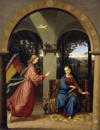 Annunciatie door Julius Schnorr von Carolsfeld