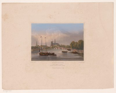 Gezicht op Haarlem door Julius Umbach