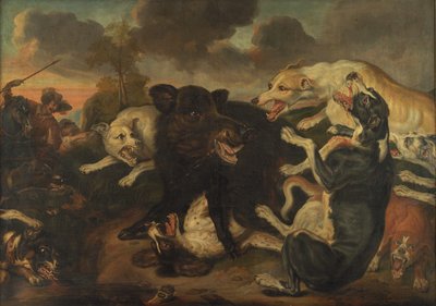 Een zwijnenjacht door Juriaen Jacobsz.