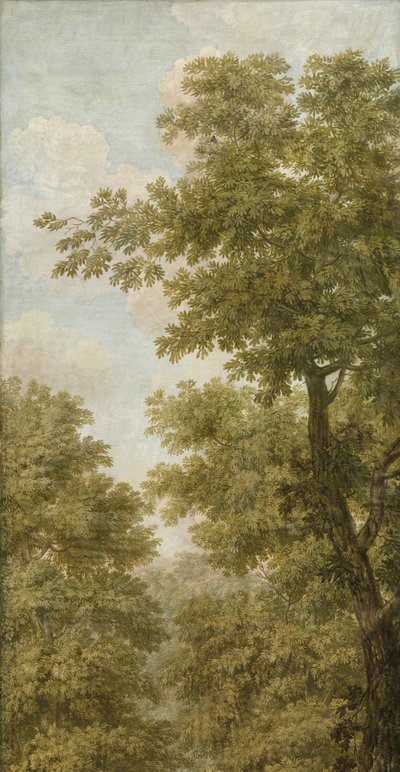 Drie behangselschilderingen van een Hollands landschap door Jurriaan Andriessen (attributed to)