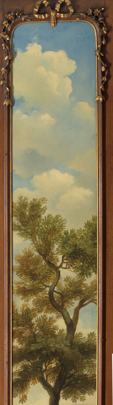 Arcadisch landschap met een slapende jongen onder een boom door Jurriaan Andriessen