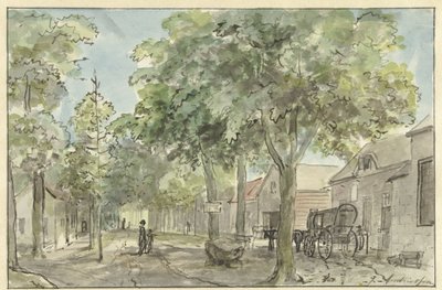 Dorpsstraat in Lage Vuursche door Jurriaan Andriessen