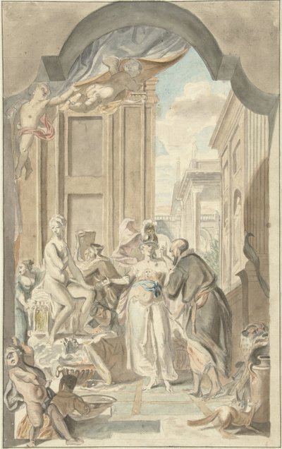 Pallas Athene in het atelier van Prometheus door Jurriaan Andriessen