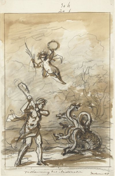 Vernietiging der Aristocratie, decoratie op de Westermarkt, 1795 door Jurriaan Andriessen