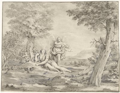 Hagar in de woestijn door Jurriaan Cootwijck