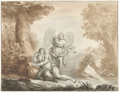 Hagar in de woestijn door Jurriaan Cootwijck