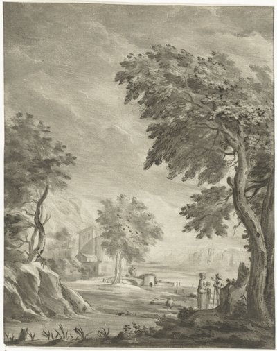 Landschap met weg door Jurriaan Cootwijck