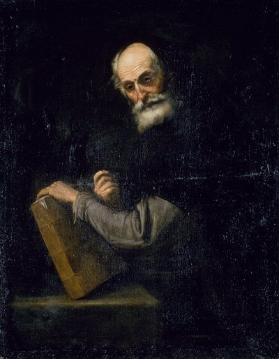 Een filosoof, ca. 1640 door Jusepe de Ribera
