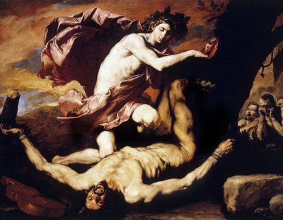 Apollo en Marsyas door Jusepe de Ribera