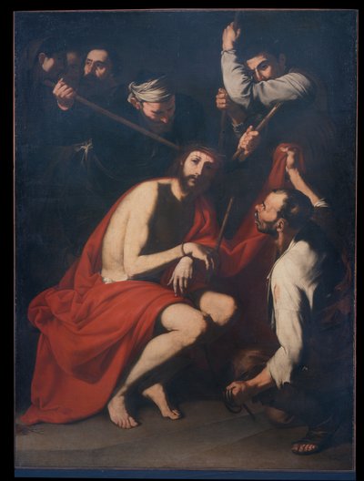 Christus bespot en gekroond met doornen, ca. 1638 door Jusepe de Ribera