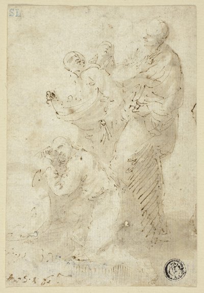 Een groep figuren door Jusepe de Ribera