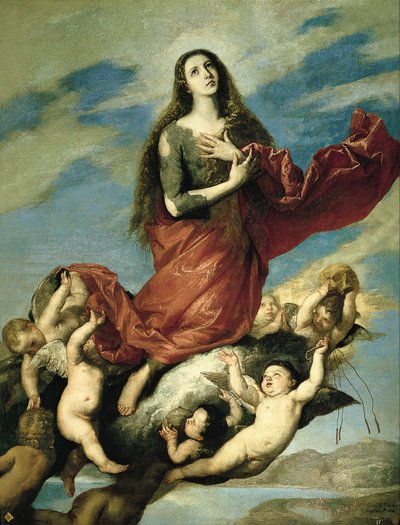 Hemelvaart van Magdalena door Jusepe de Ribera